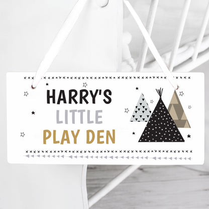 Personalised Wigwam Wooden Sign - image 3