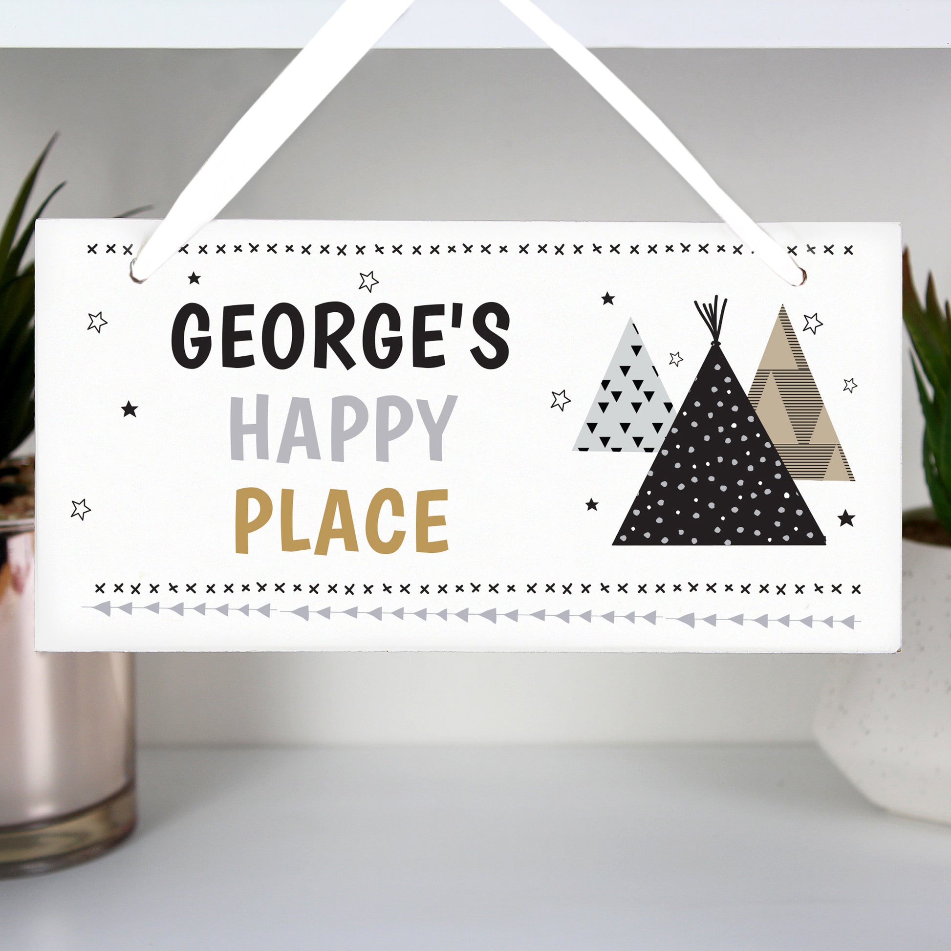 Personalised Wigwam Wooden Sign - image 4