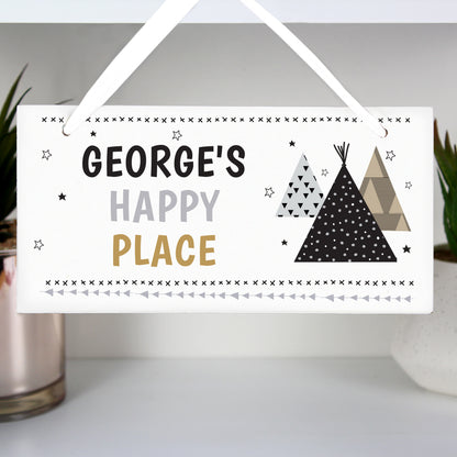 Personalised Wigwam Wooden Sign - image 4