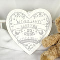 Personalised Grey Papercut Style Large Wooden Heart from Heartfelt Gifts