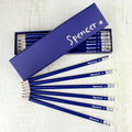 Personalised Star Box and 12 Blue HB Pencils from Heartfelt Gifts