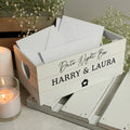 Personalised Home White Wooden Crate from Heartfelt Gifts