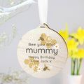 Personalised Bee Round Wooden Decoration from Heartfelt Gifts
