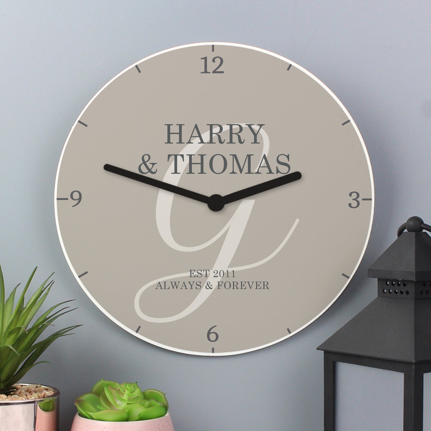Personalised Family Wooden Clock - image 2