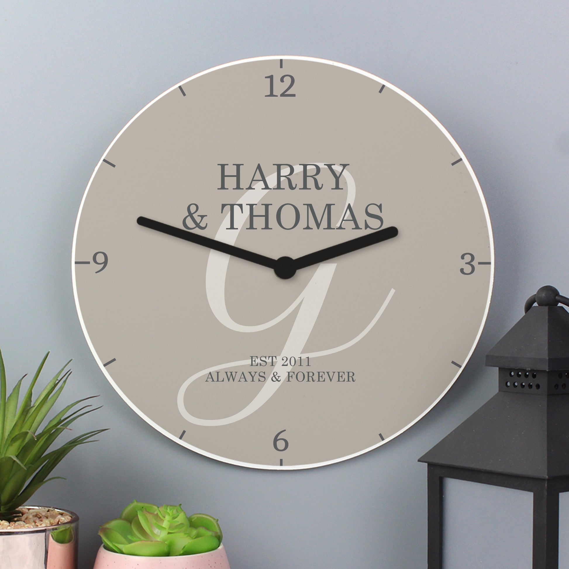 Personalised Family Wooden Clock - image 2