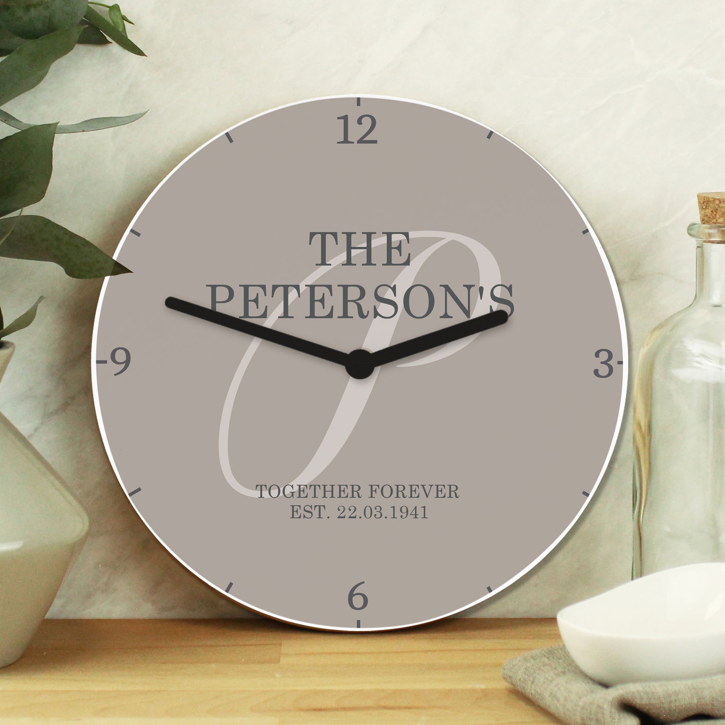 Personalised Family Wooden Clock - image 3