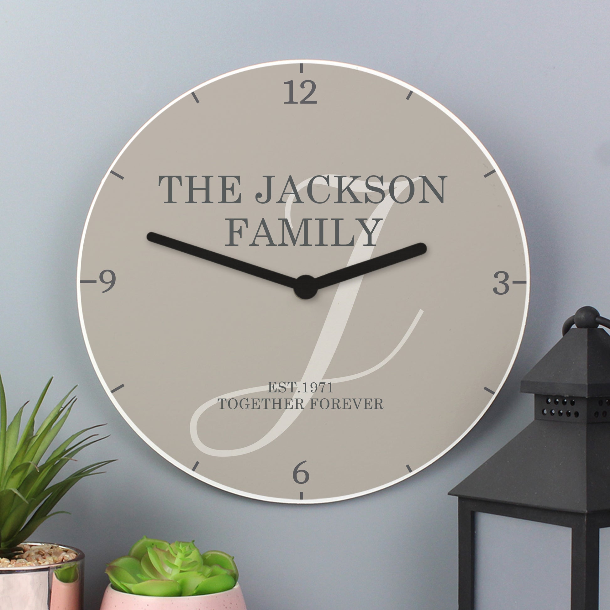 Personalised Family Wooden Clock - image 4
