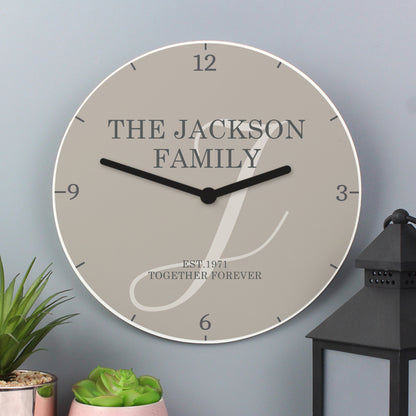 Personalised Family Wooden Clock - image 4