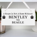 Personalised Paw Print Dog Breed Wooden Sign from Heartfelt Gifts