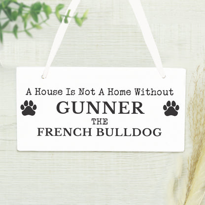 Personalised Paw Print Dog Breed Wooden Sign - image 2