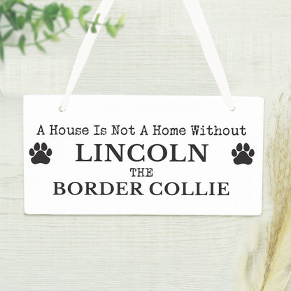 Personalised Paw Print Dog Breed Wooden Sign - image 3
