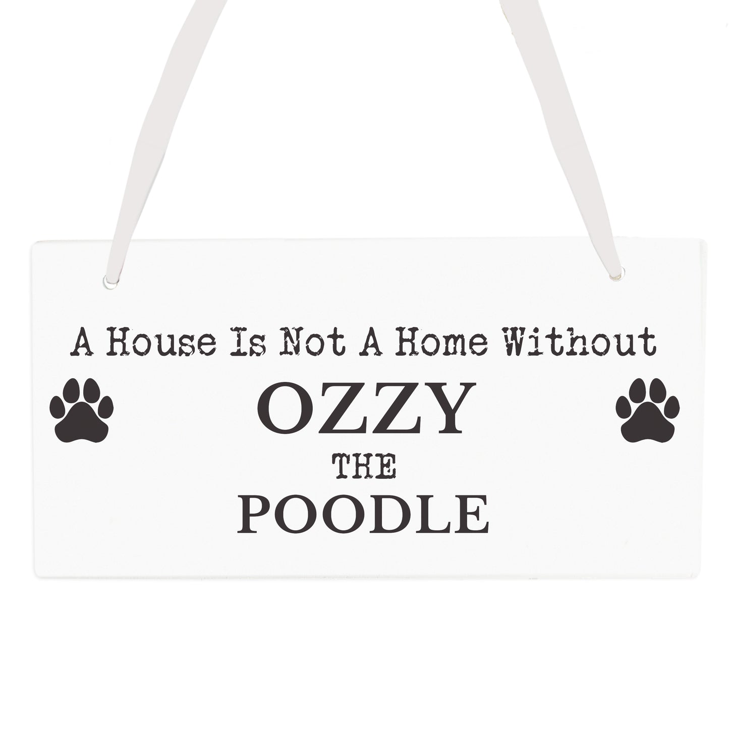 Personalised Paw Print Dog Breed Wooden Sign - image 5