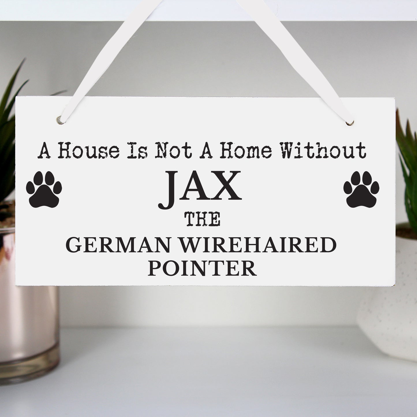 Personalised Paw Print Dog Breed Wooden Sign - image 7