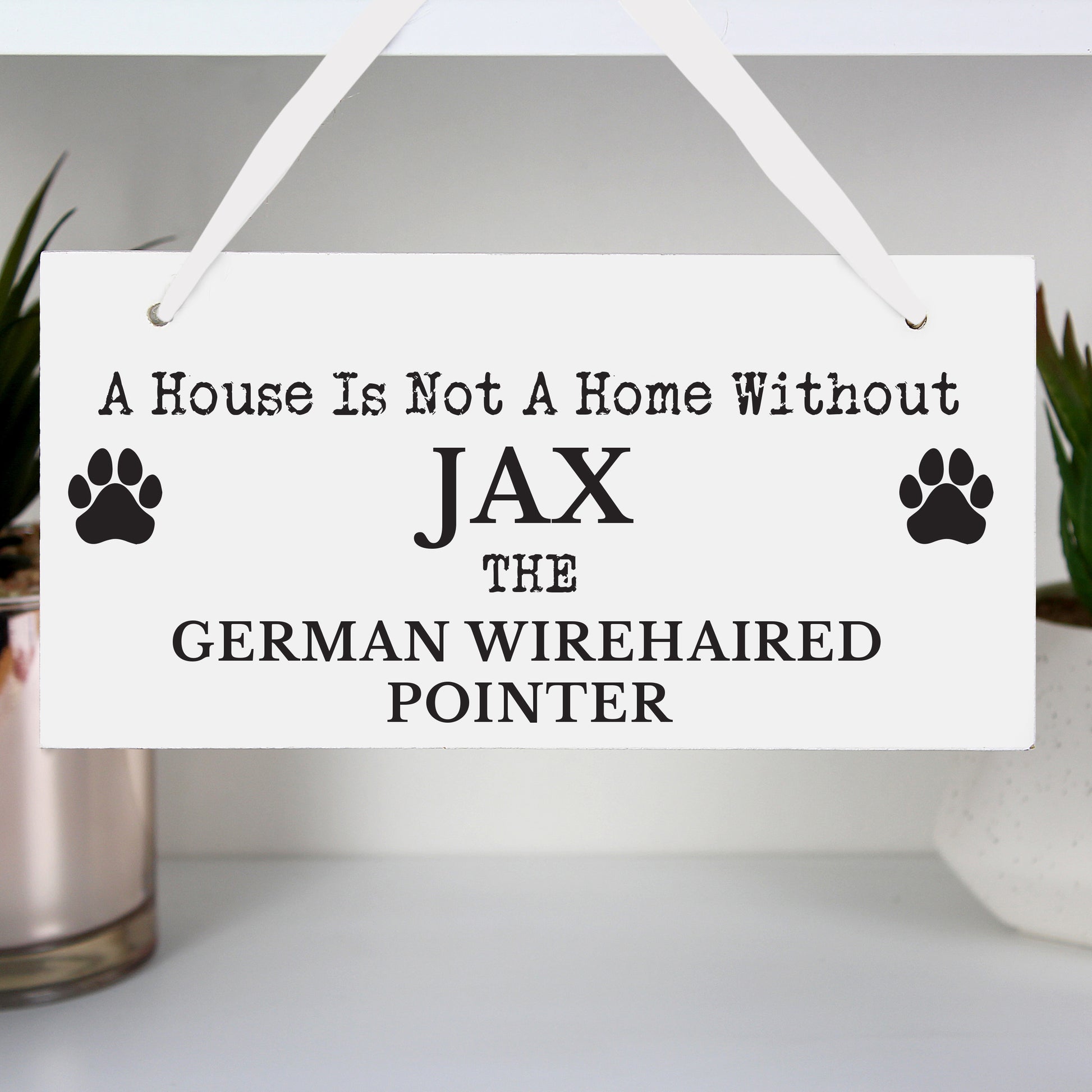 Personalised Paw Print Dog Breed Wooden Sign - image 7