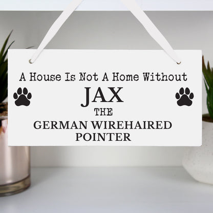 Personalised Paw Print Dog Breed Wooden Sign - image 7