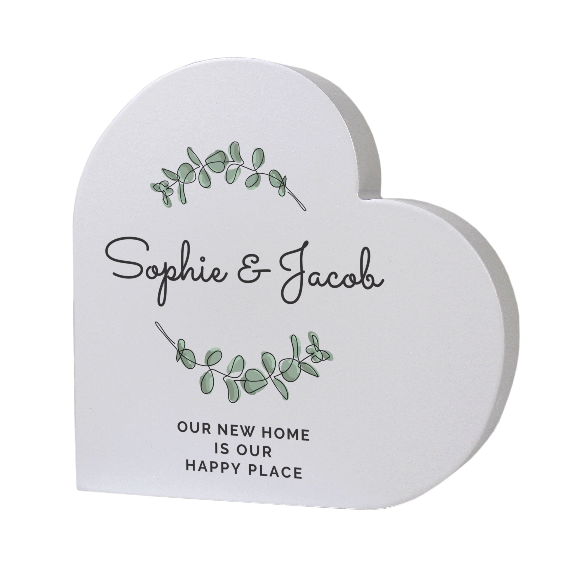 Personalised Botanical Free Standing Heart Ornament - image 5