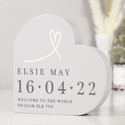 Personalised Free Text Free Standing Heart Ornament - image 4