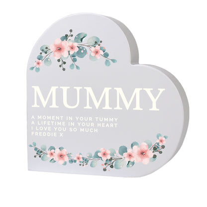 Personalised Floral Free Standing Heart Ornament - image 5