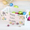 Personalised Easter Egg Hunt Small Wooden Crate from Heartfelt Gifts