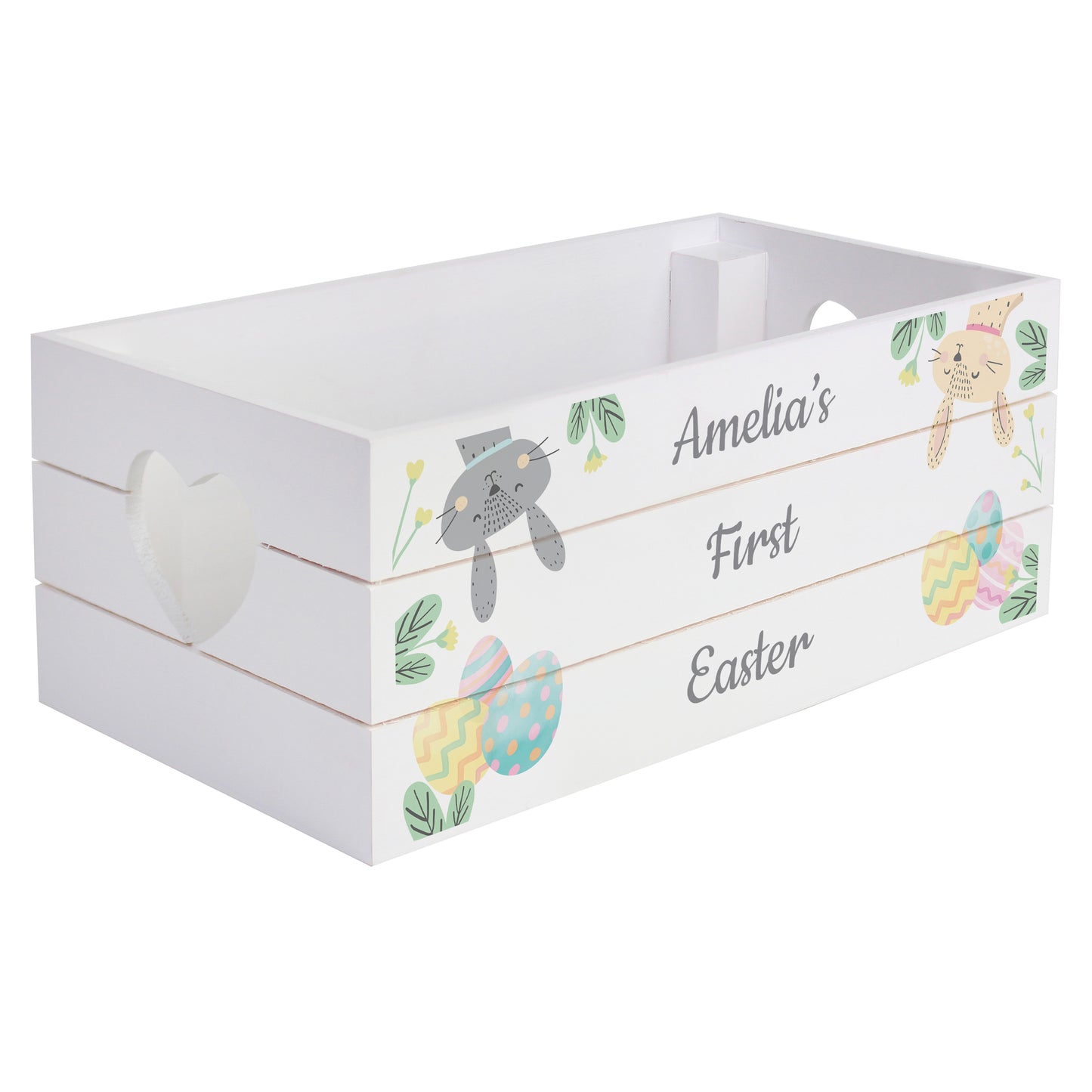 Personalised Easter Egg Hunt Small Wooden Crate - image 5