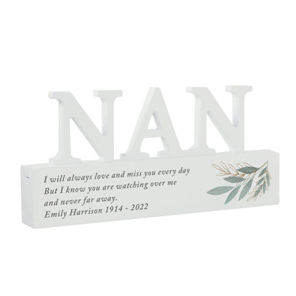 Personalised Botanical Wooden Nan Ornament - image 4
