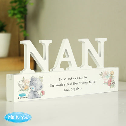 Personalised Me To You Wooden Nan Ornament from Heartfelt Gifts