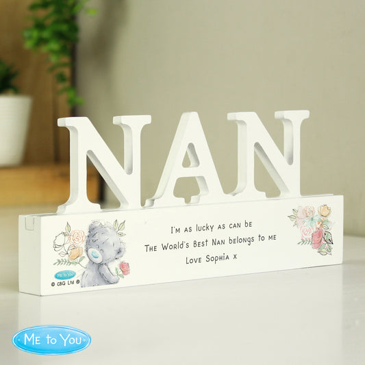 Personalised Me To You Wooden Nan Ornament from Heartfelt Gifts
