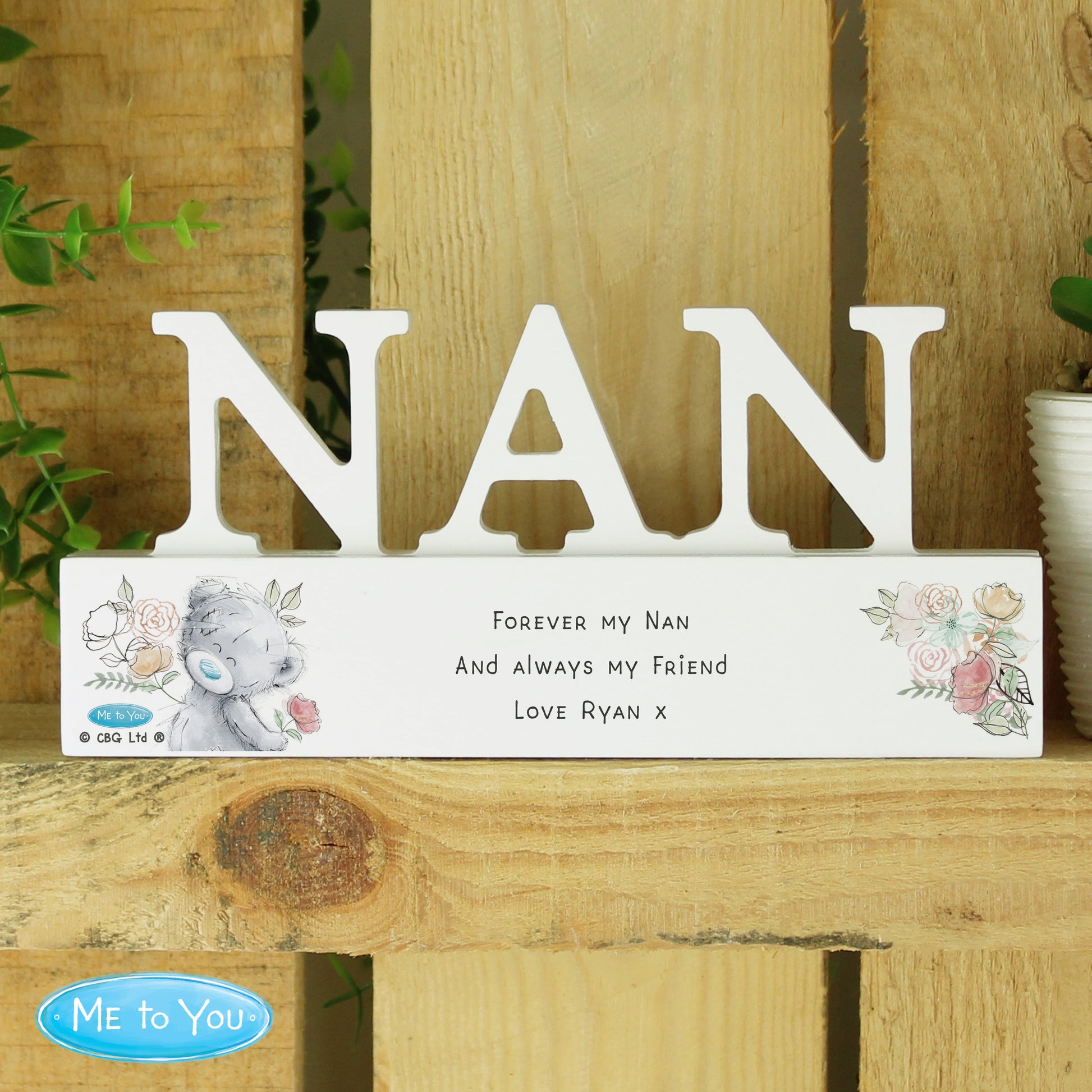 Personalised Me To You Wooden Nan Ornament - image 3
