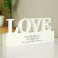 Personalised Free Text Heart Wooden Love Ornament from Heartfelt Gifts