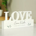Personalised Botanical Wooden Love Ornament from Heartfelt Gifts