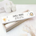 Personalised Scandi Safari Animals Wooden Birth Certificate Holder from Heartfelt Gifts