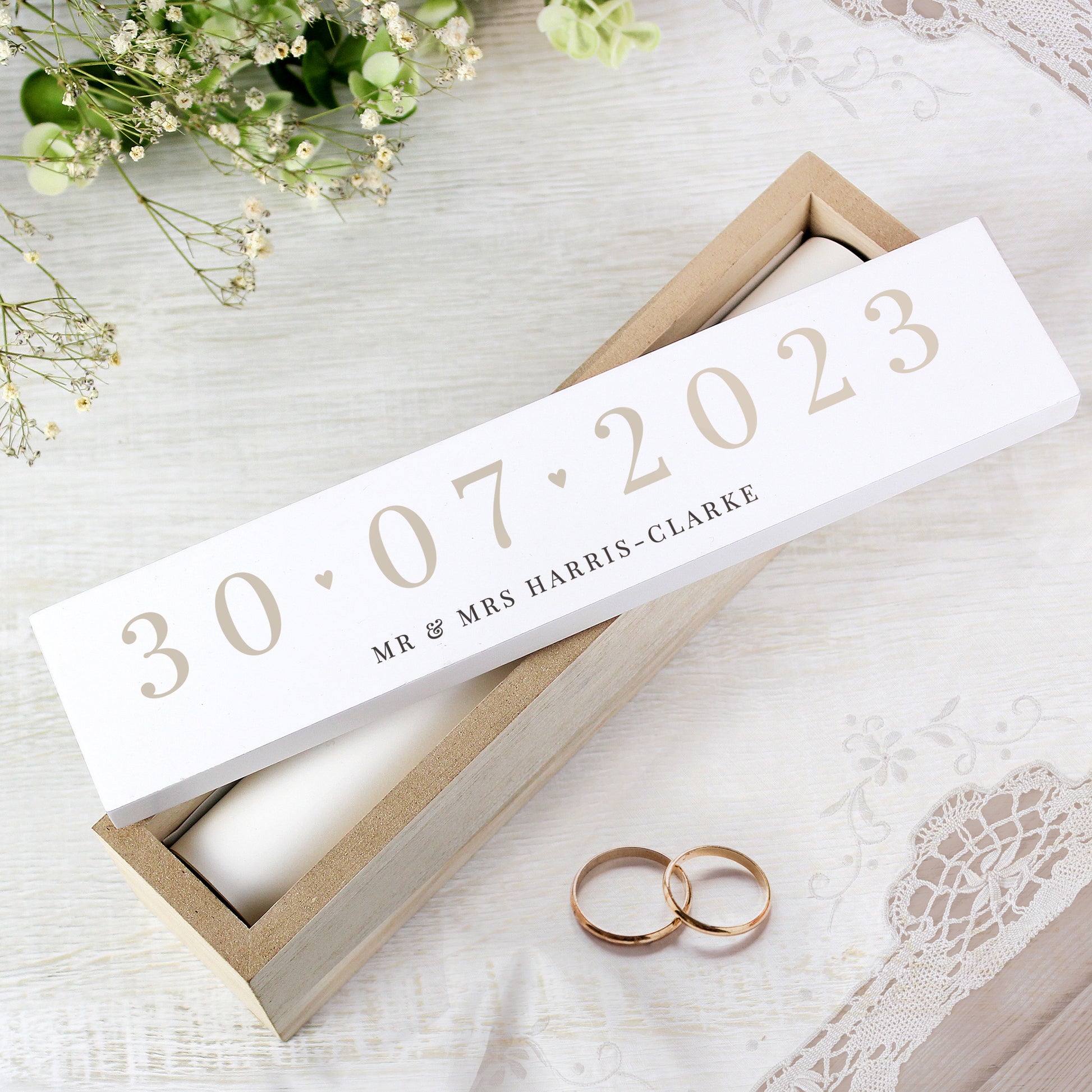 Personalised Special Date Wooden Certificate Holder - image 3