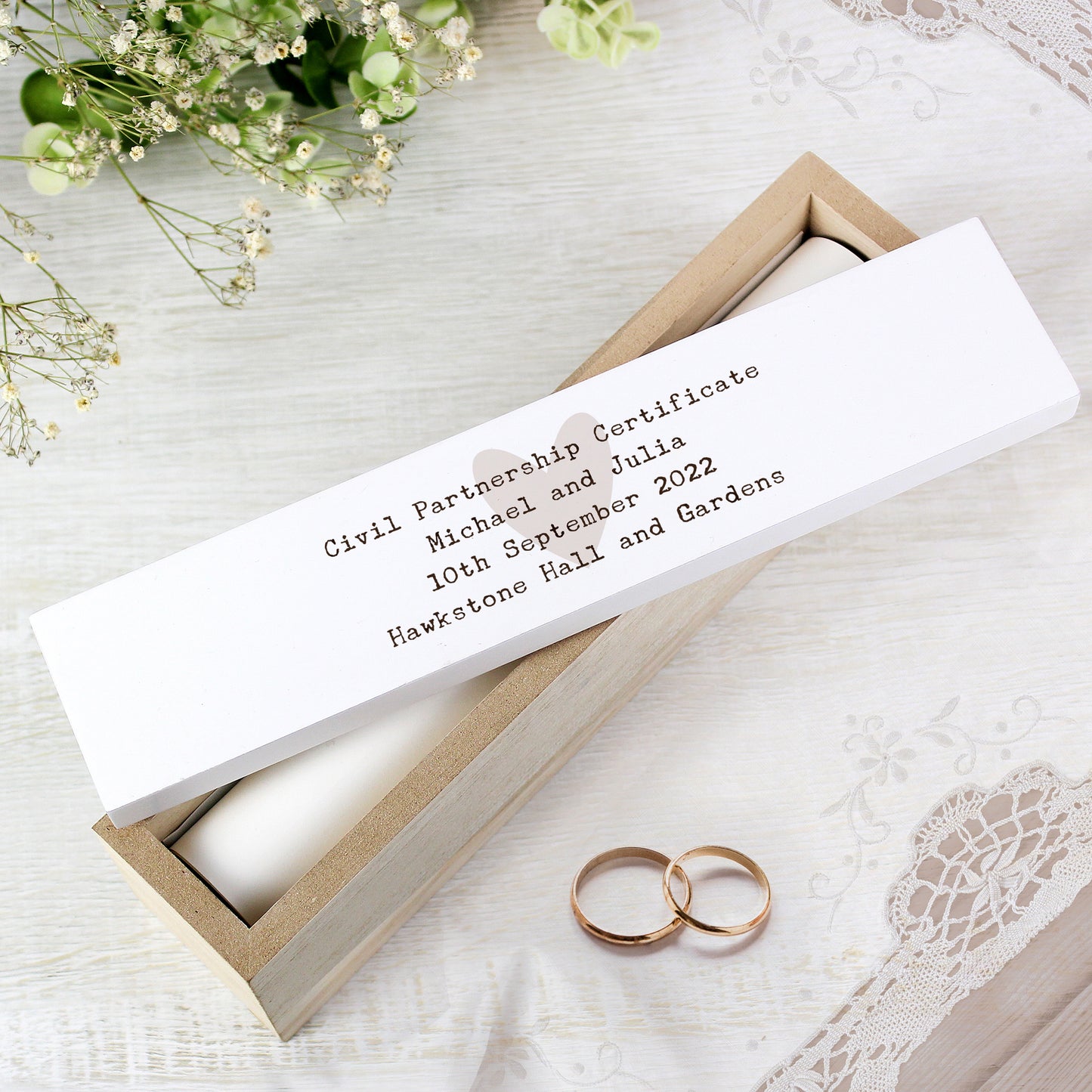 Personalised Free Text Wooden Certificate Holder - image 2