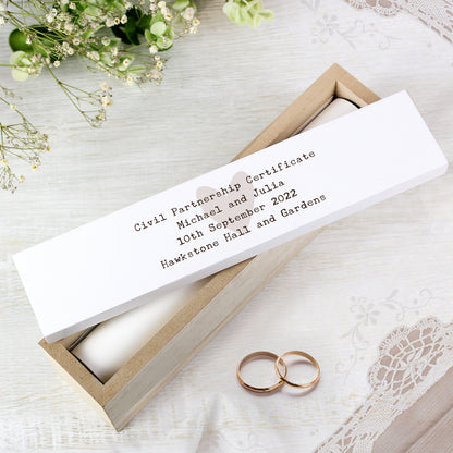 Personalised Free Text Wooden Certificate Holder - image 2