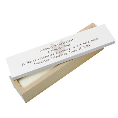 Personalised Free Text Wooden Certificate Holder - image 5