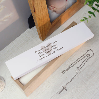 Personalised Free Text Wooden Certificate Holder - image 8