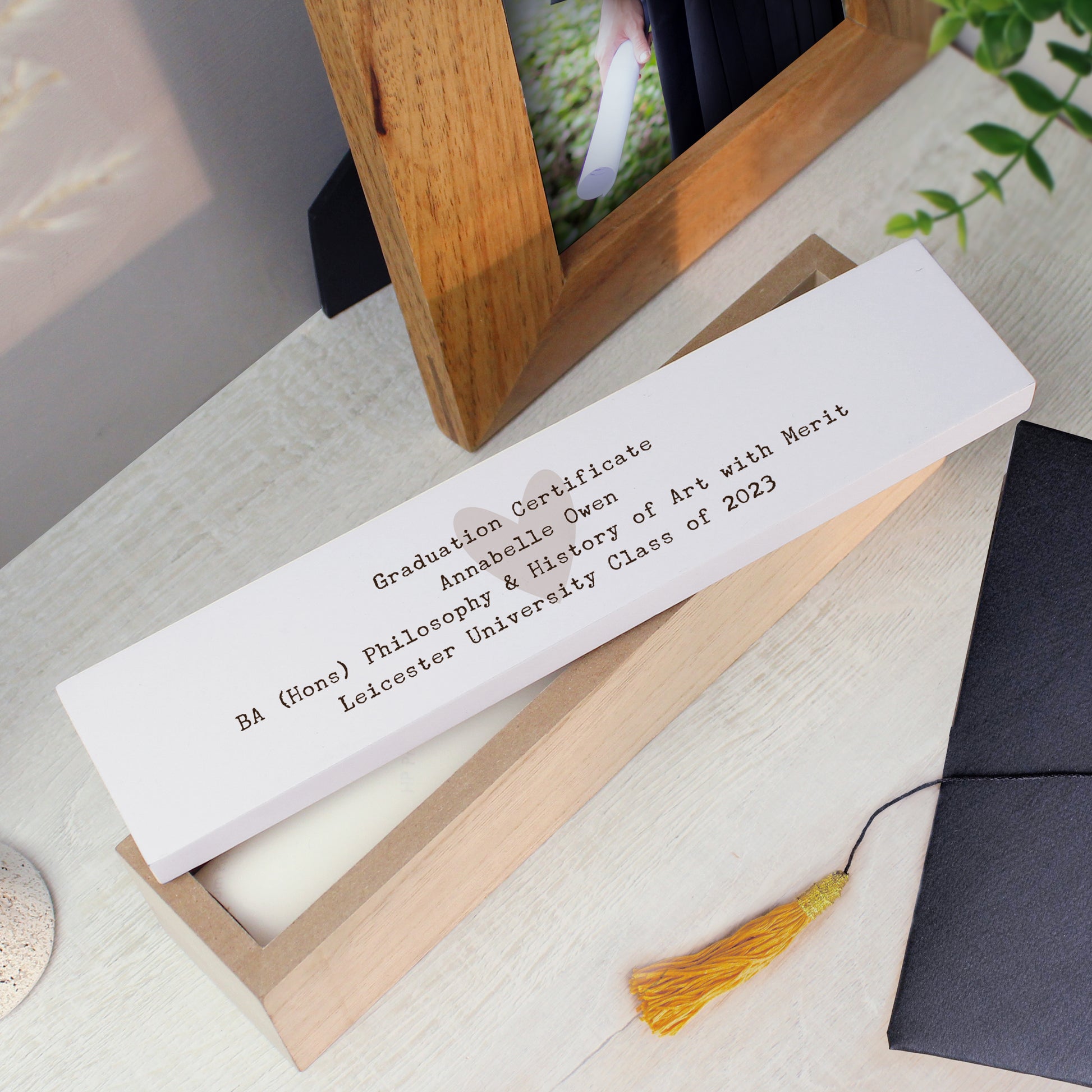 Personalised Free Text Wooden Certificate Holder - image 9