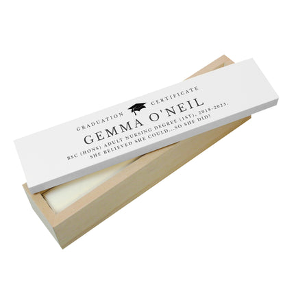 Personalised Graduation Wooden Certificate Holder - image 4