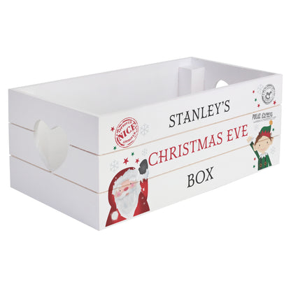 Personalised Christmas White Wooden Crate - image 5