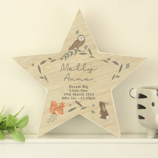 Personalised Woodland Animal Star Ornament - image 2