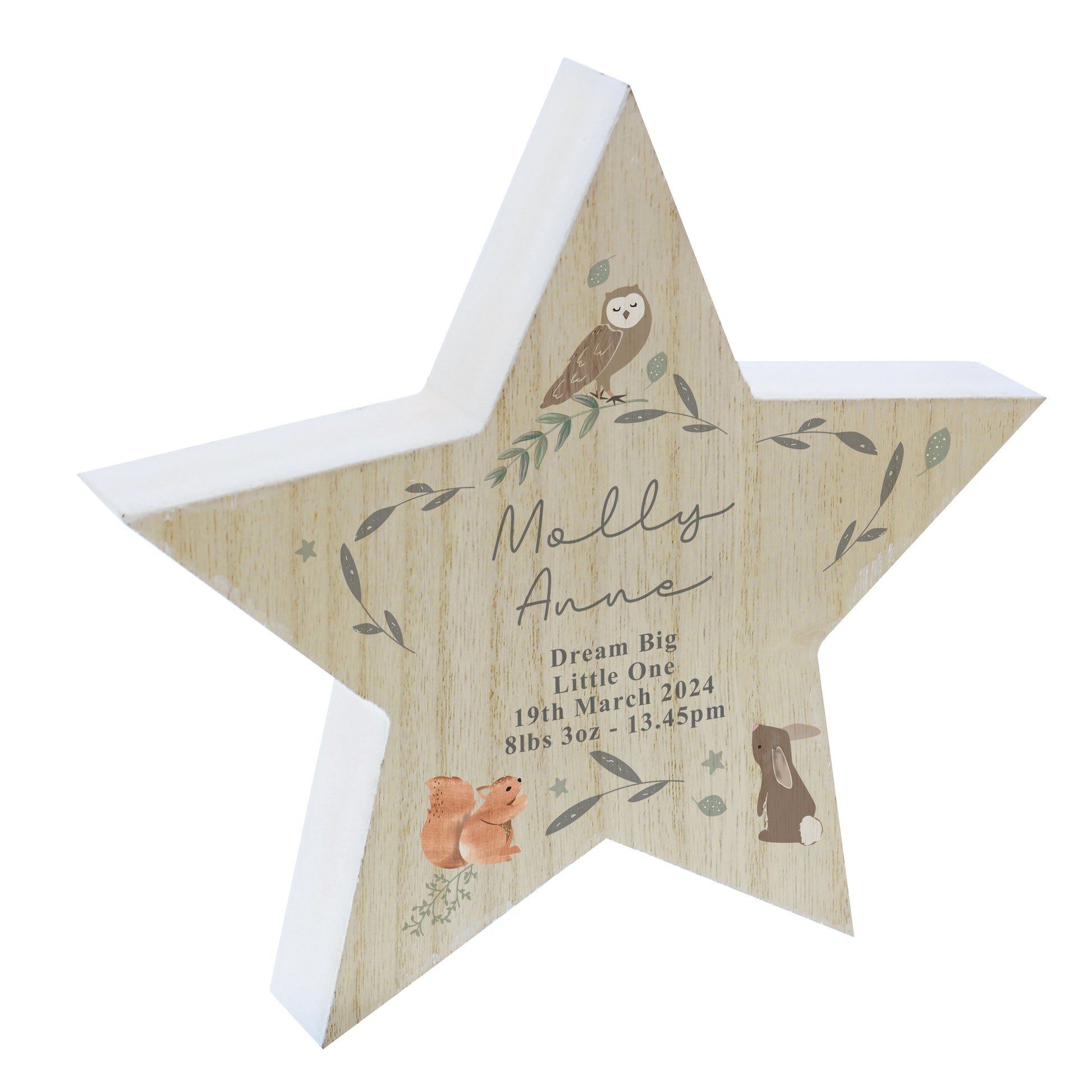 Personalised Woodland Animal Star Ornament - image 5