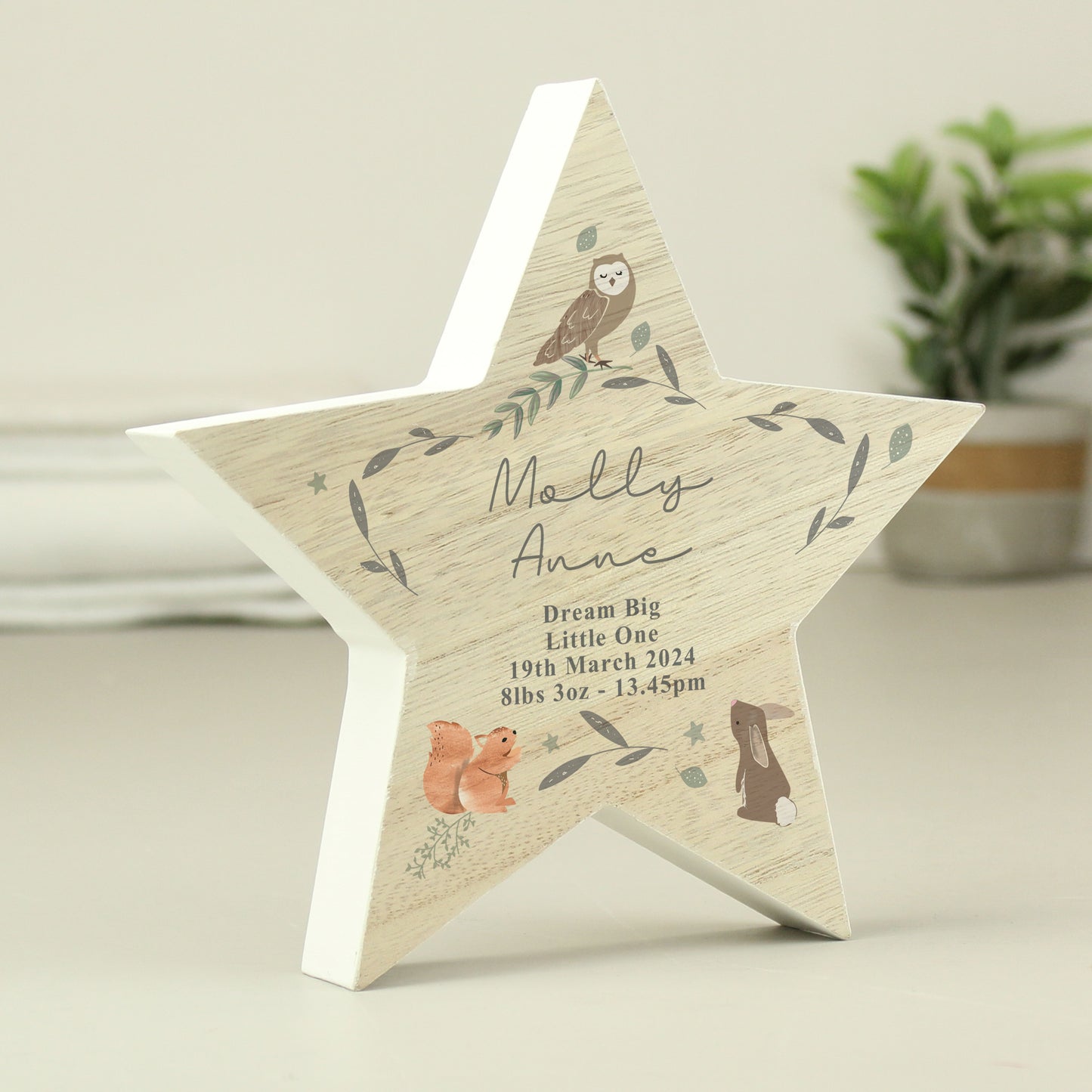 Personalised Woodland Animal Star Ornament - image 6