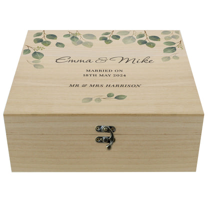Personalised Botanical Wooden Keepsake box - image 5