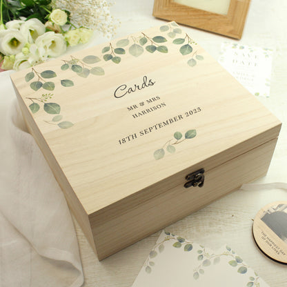 Personalised Botanical Wooden Keepsake box - image 6