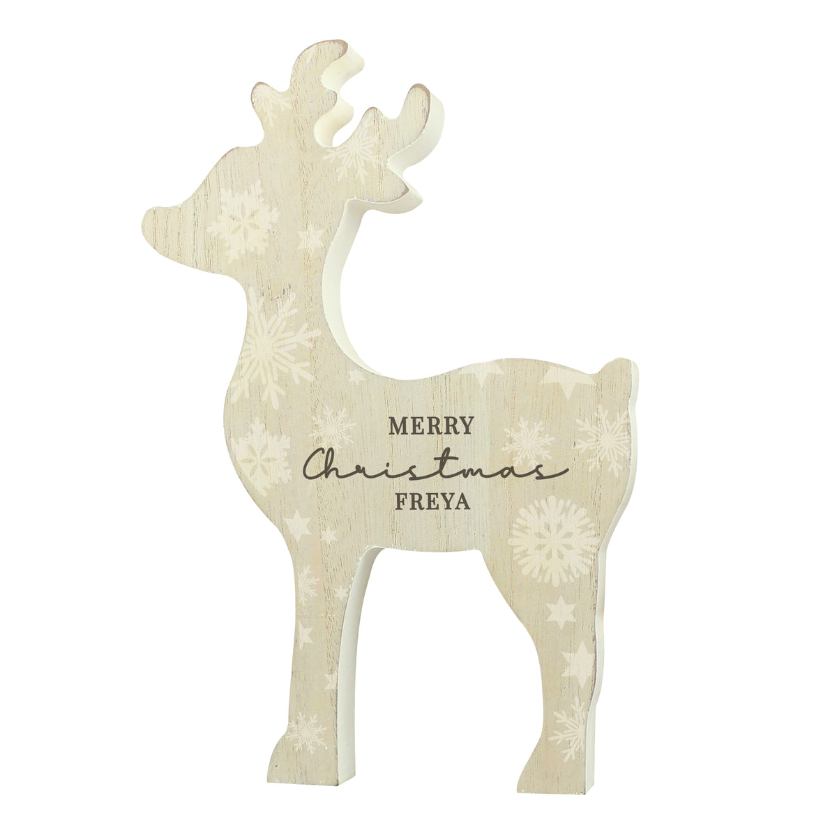 Personalised Snowflake Reindeer Ornament – additional product view 2