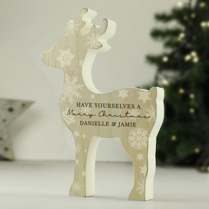 Personalised Snowflake Reindeer Ornament – additional product view 4
