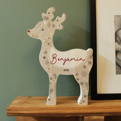 Personalised Red Nosed Reindeer Ornament - image 2