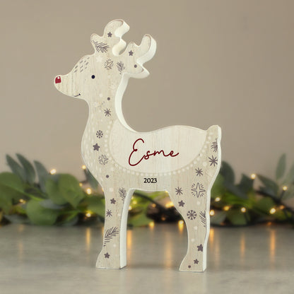 Personalised Red Nosed Reindeer Ornament - image 3