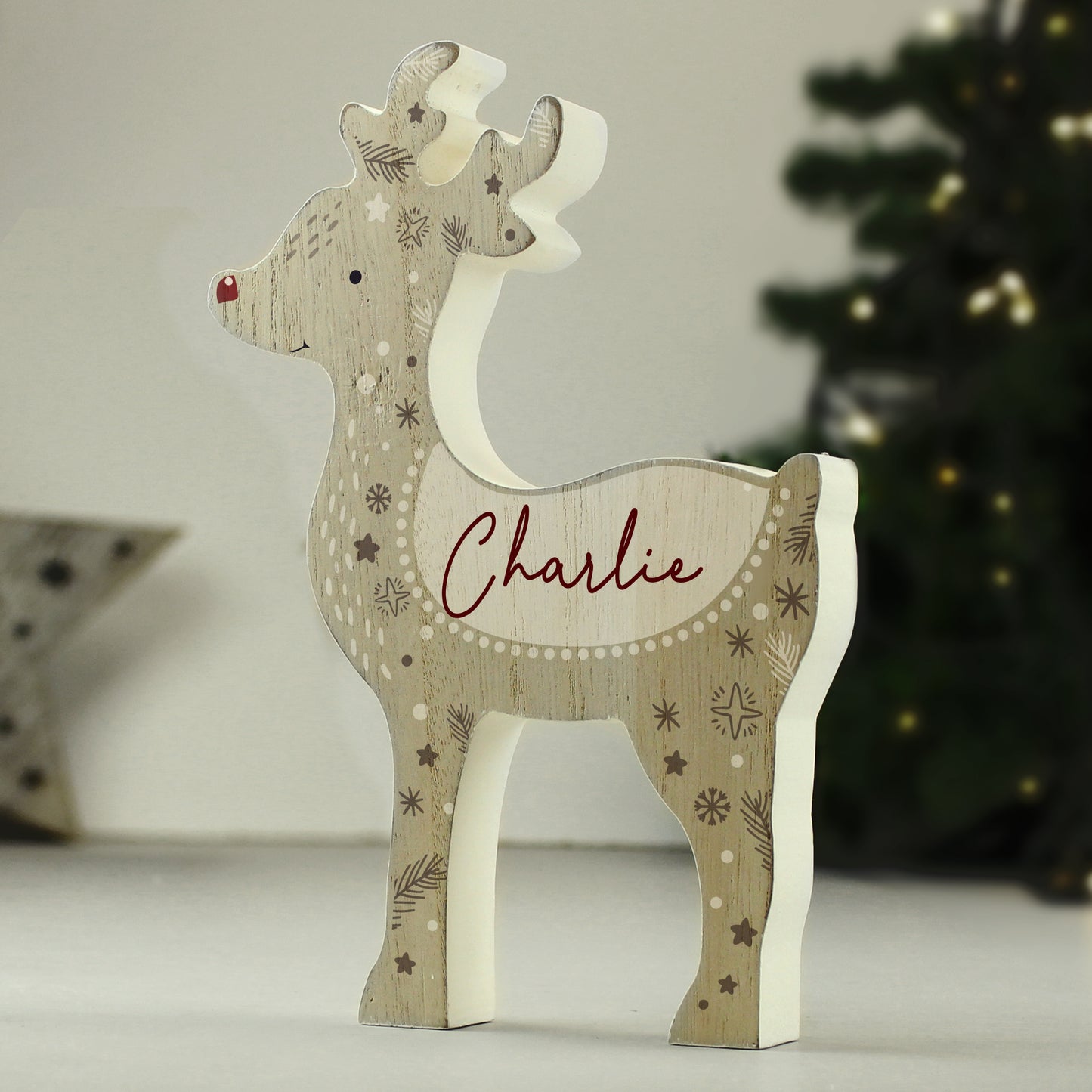 Personalised Red Nosed Reindeer Ornament - image 4