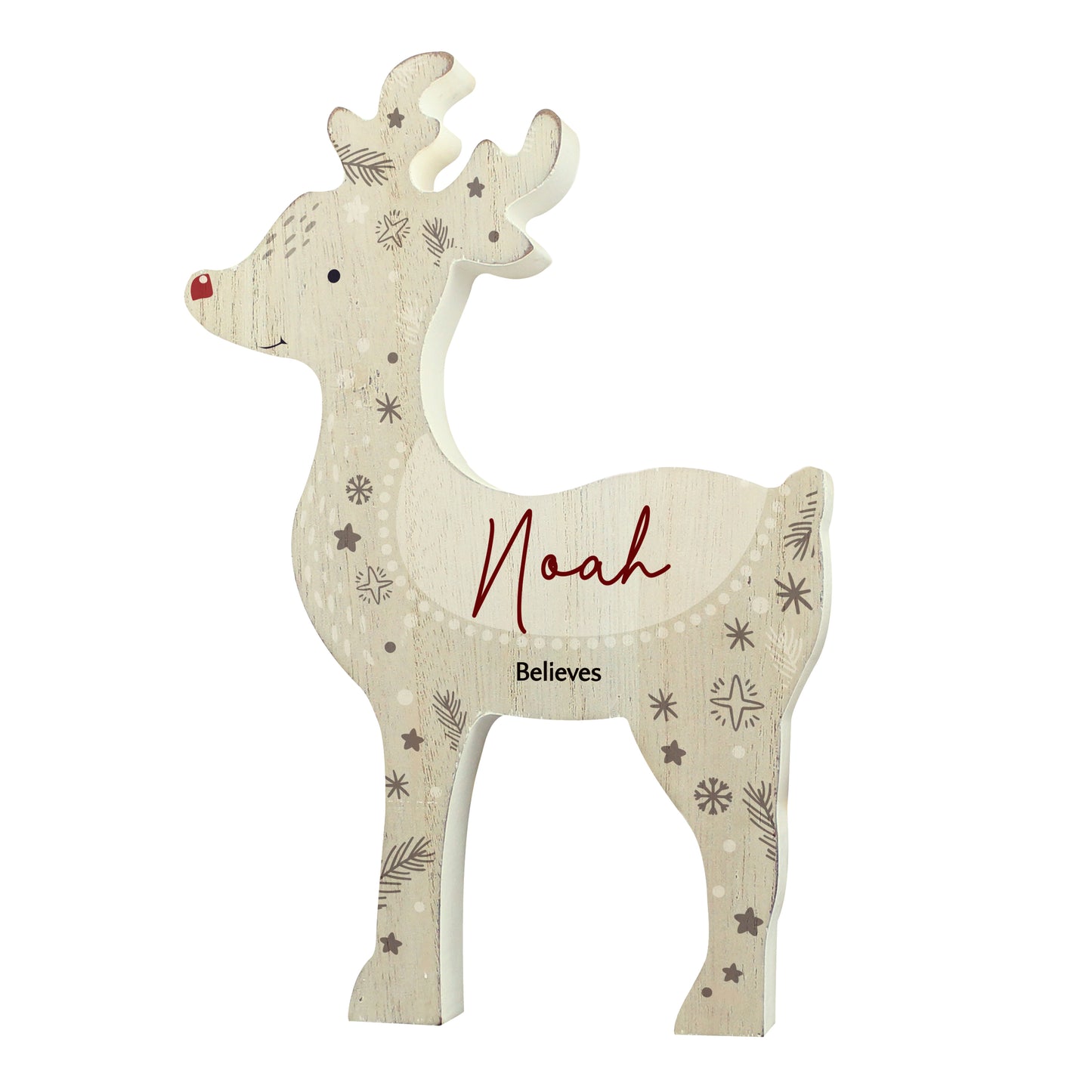 Personalised Red Nosed Reindeer Ornament - image 5